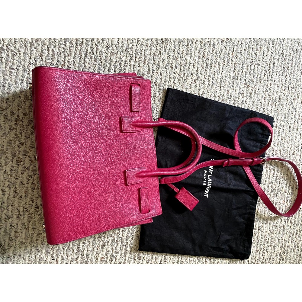 【Sold】YSL Calfskin Baby Sac De Jour in pink - Picture 6 of 11